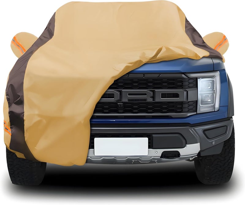 FSGRICH Car Cover Waterproof All Weather Compatible with Ford F150, Outdoor Anti-UV Sun Rain Protection Full Exterior Cover - Image 1